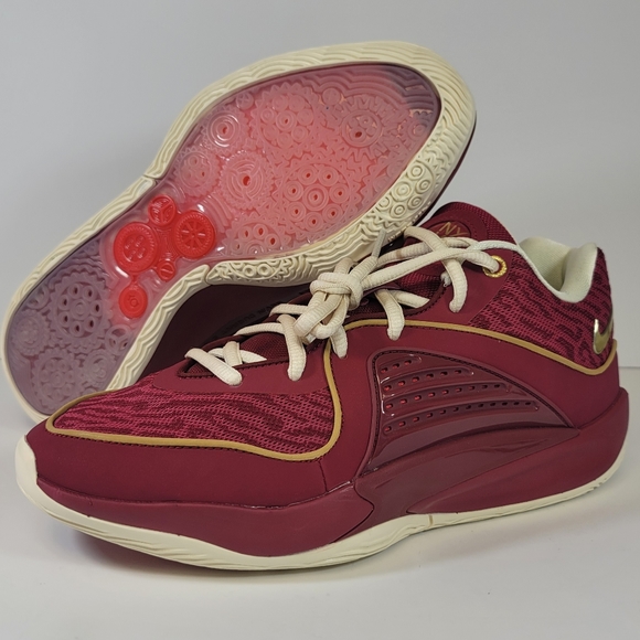 Nike KD 16 Low NY vs. NY Men's Size 8 DZ2925-600 Basketball Shoes Red Gold